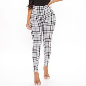 NWOT BOGO FREE - Fashion Nova Plaid Leggings